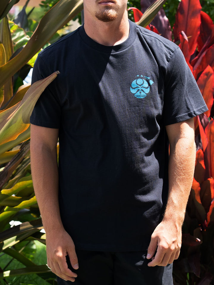 HIC HI STATE ROOSTER BIG BRADDAH TEE - BLACK