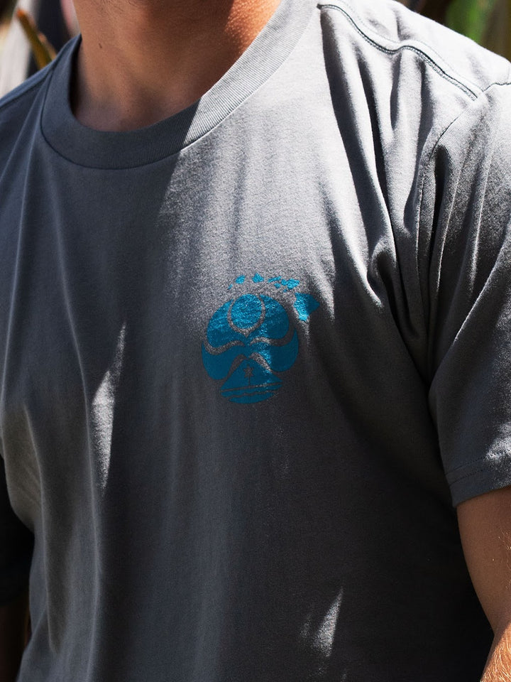 HIC HI STATE ROOSTER BIG BRADDAH TEE - CHARCOAL