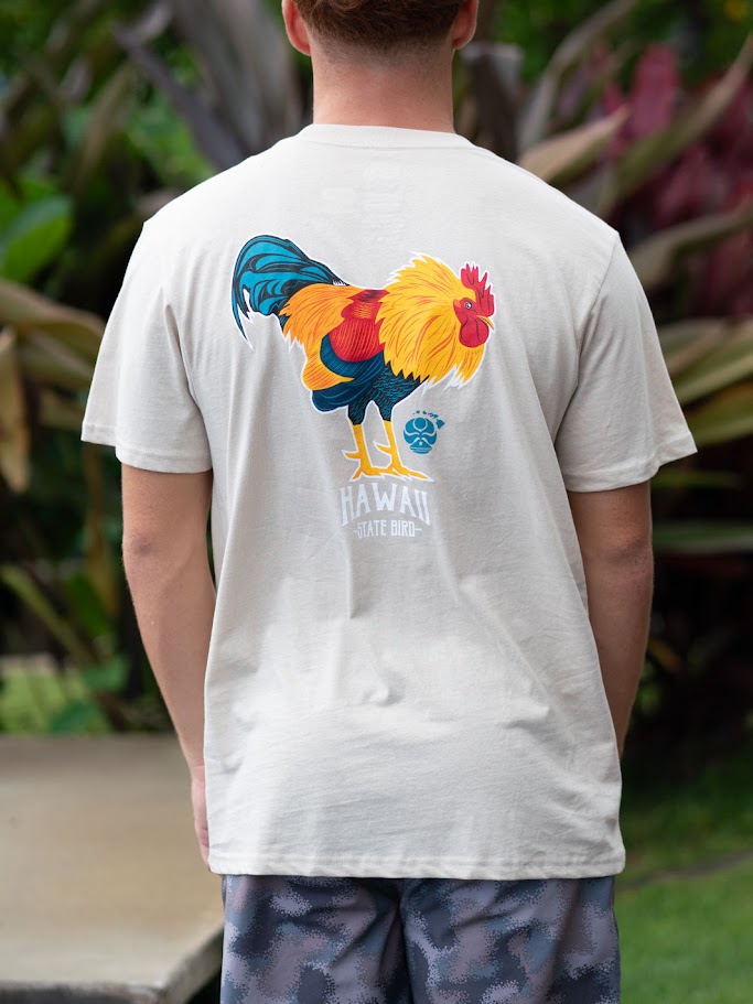HIC HI STATE ROOSTER TEE - TAN