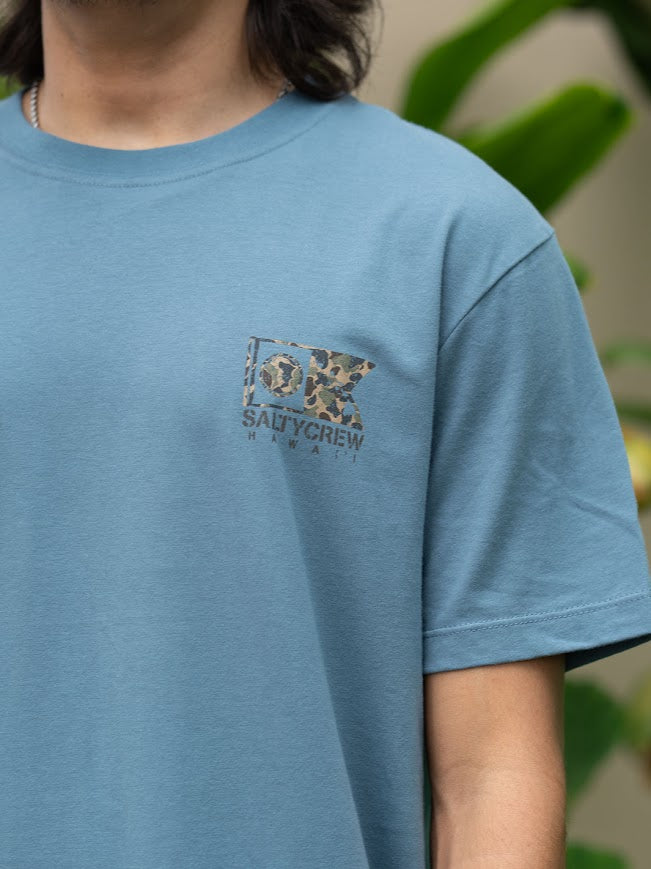 SALTY CREW HI STITCHED TEE - SLATE