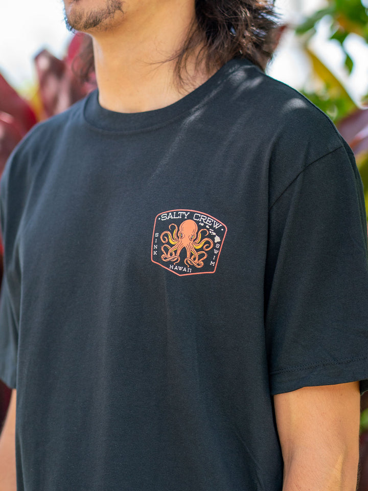 SALTY CREW HI TAKO CLUB TEE - BLACK
