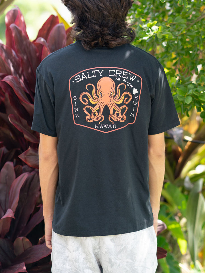 SALTY CREW HI TAKO CLUB TEE - BLACK