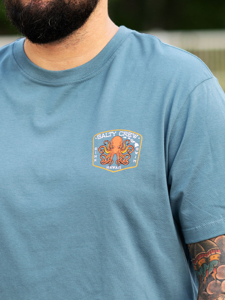 SALTY CREW HI TAKO CLUB TEE - SLATE