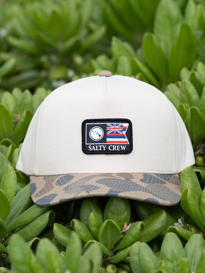 SALTY CREW HI TWO TONE SNAPBACK - SAND CAMO