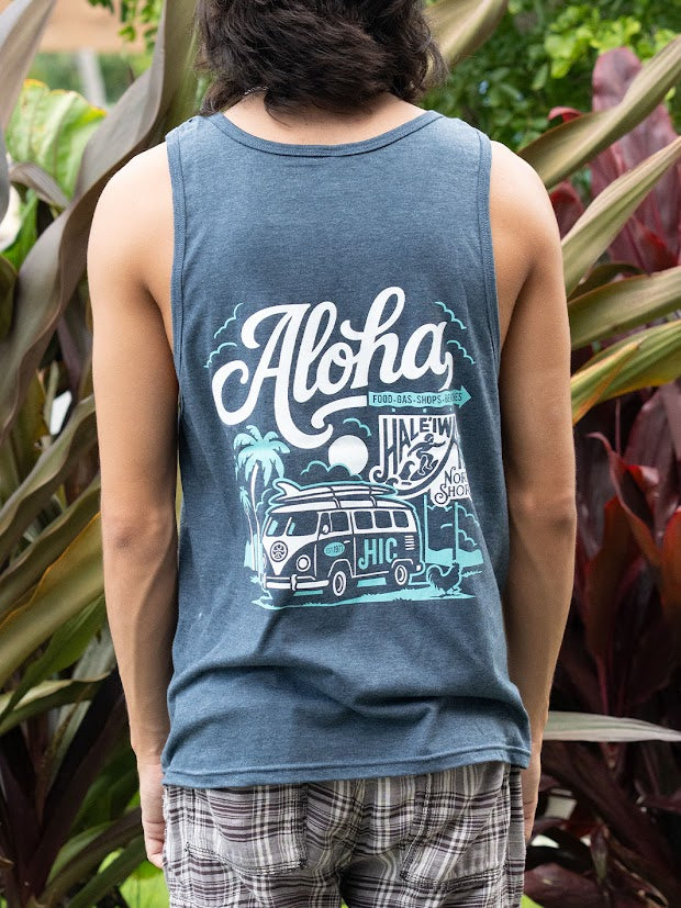 HIC HALEIWA BUS TANK -  NAVY HEATHER