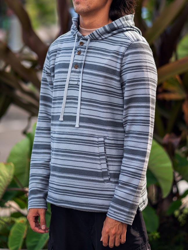HIC RAMBLIN PULL OVER FLEECE - SLATE