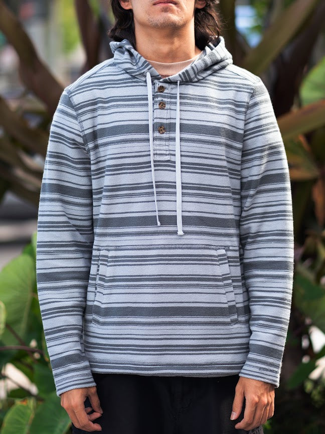 HIC RAMBLIN PULL OVER FLEECE - SLATE