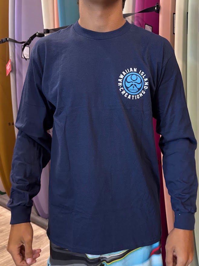 HIC BOX TRUCK DOT LONG SLEEVE TEE - NAVY BLUE