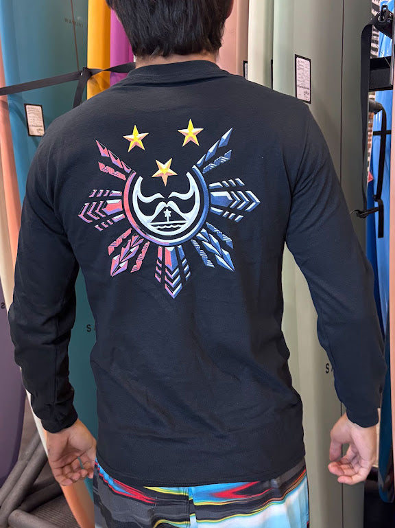 HIC TRI STAR LONG SLEEVE TEE - BLACK