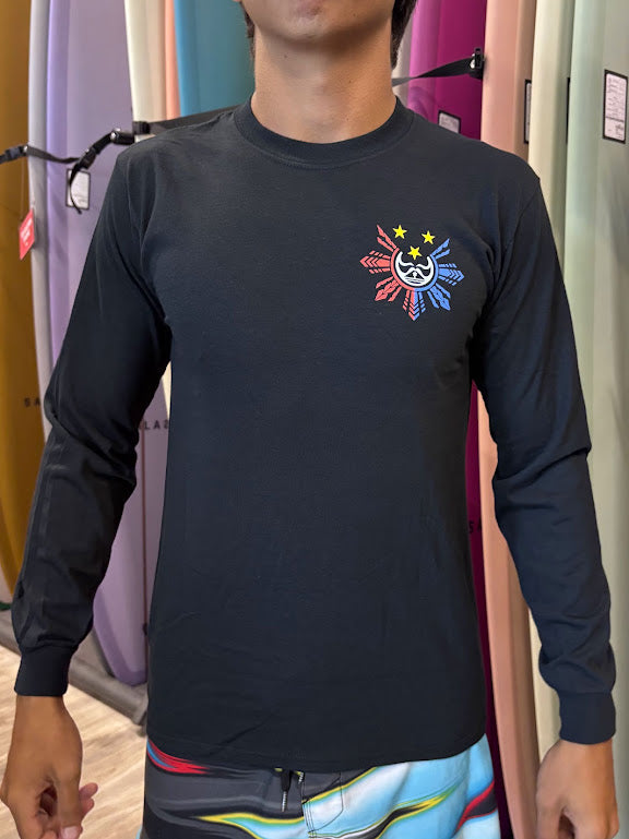 HIC TRI STAR LONG SLEEVE TEE - BLACK