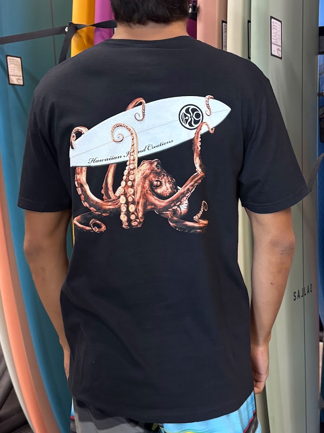 HIC TAKO SURF BIG BRADDAH TEE - BLACK