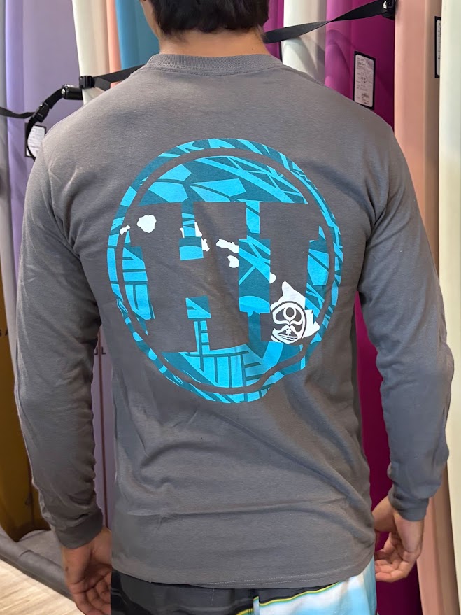 HIC RING HI LONG SLEEVE TEE - CHARCOAL GRAY