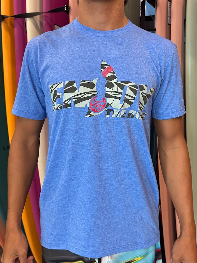 HIC ENJOY TRIBAL TEE - HEATHER ROYAL