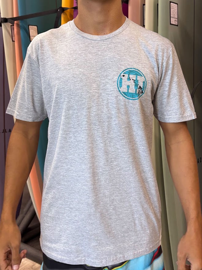 HIC RING HI TEE - HEATHER GRAY