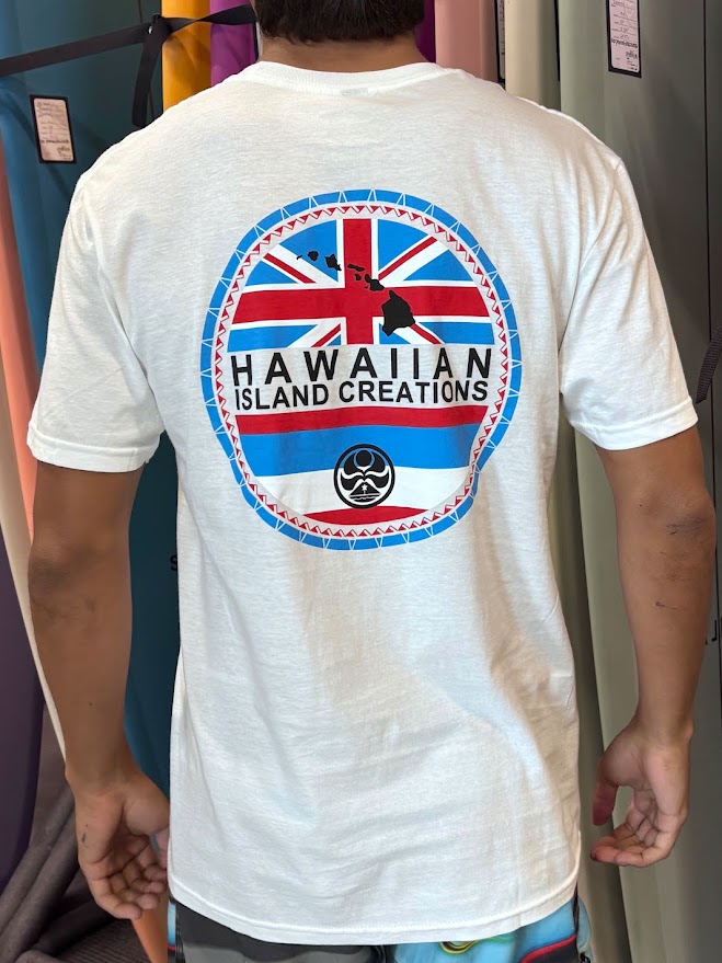 HIC ISLAND FLAG TEE - WHITE