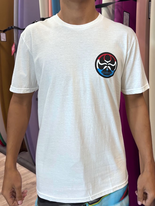 HIC ISLAND FLAG TEE - WHITE