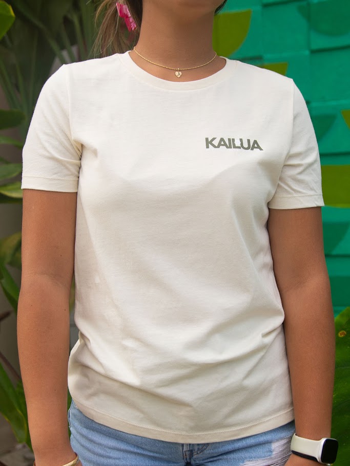 HIC KAILUA BORN WOMENS TEE - NATURAL