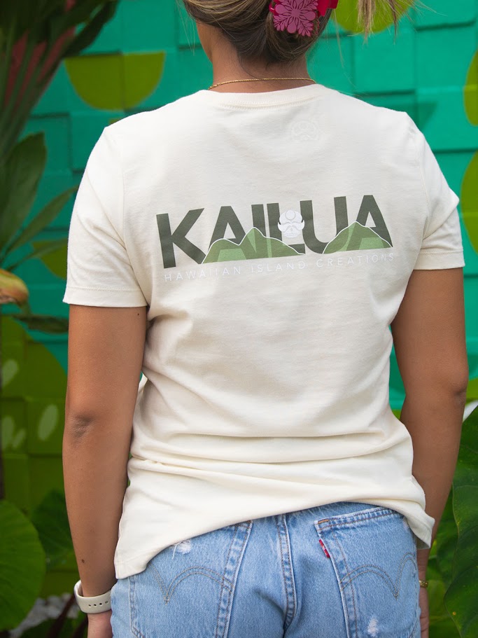 HIC KAILUA BORN WOMENS TEE - NATURAL