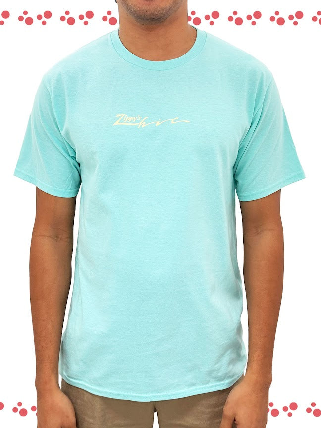 HIC X ZIPPY'S COLLAB TEE - CELADON BLUE