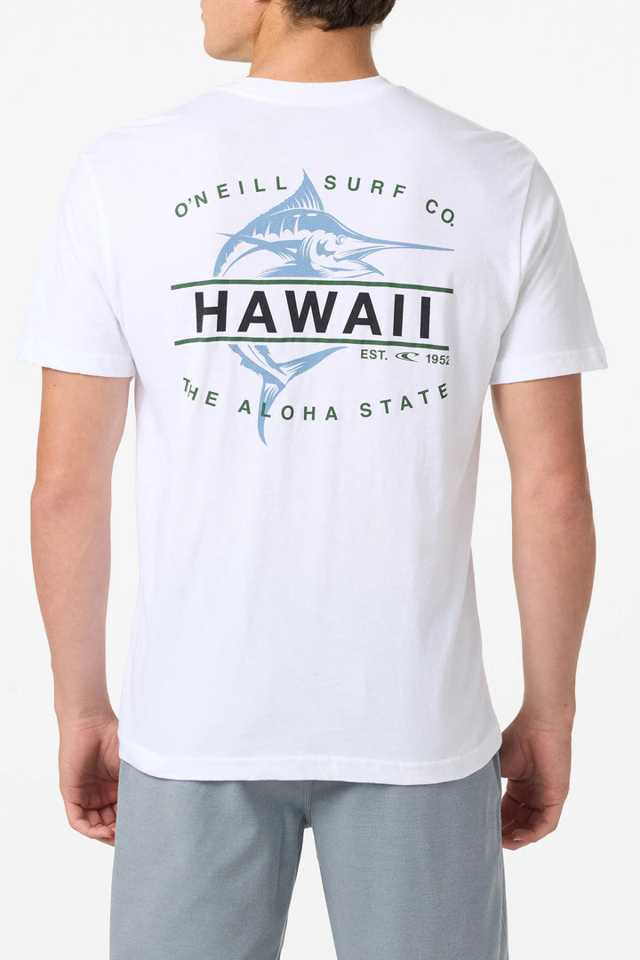 O'NEILL HAWAII FISH TEE - WHITE