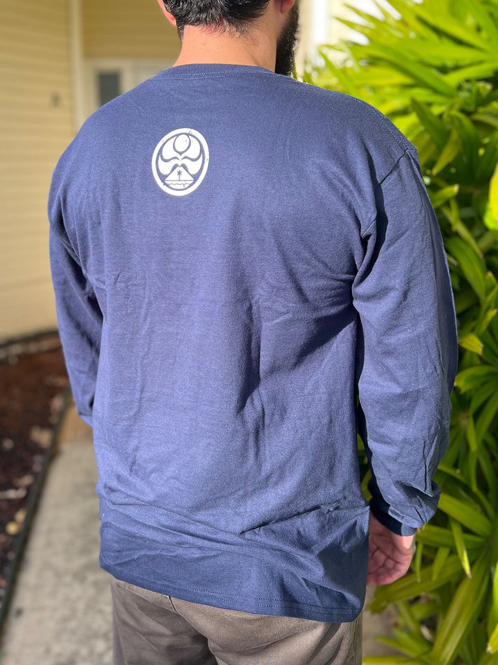 HIC HAWAII PRINT LONG SLEEVE - NAVY