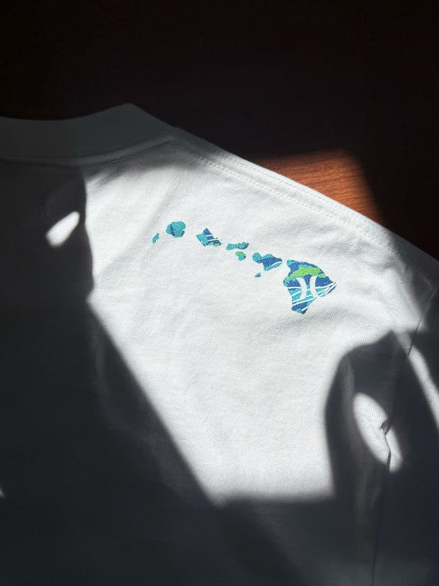 HURLEY HAWAII FILL TEE - WHITE (100)