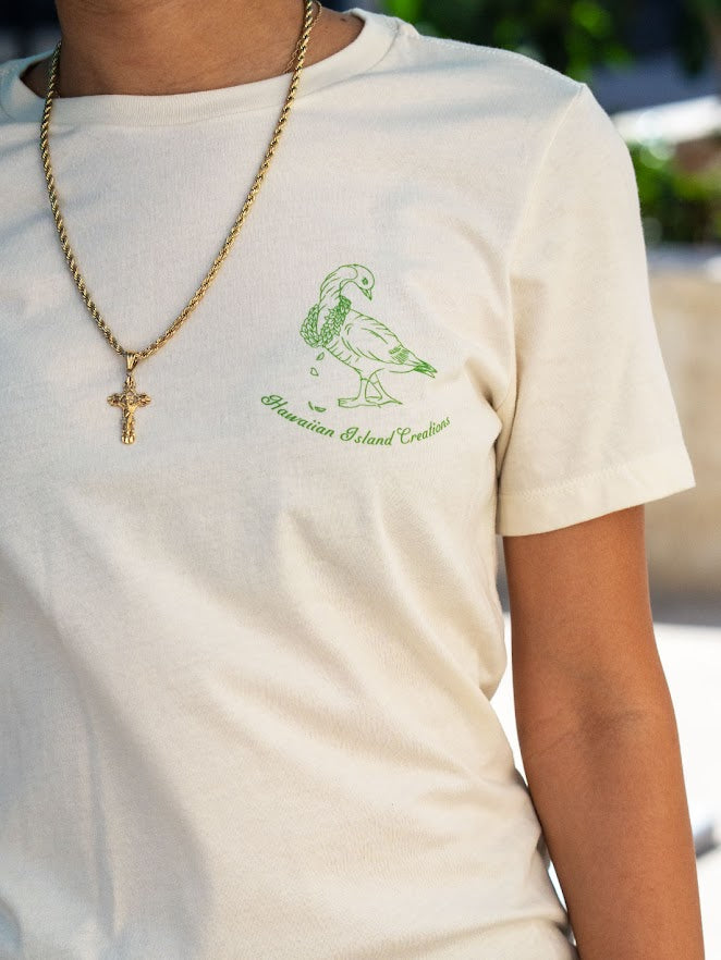 HIC HI WA'A BOYFRIEND WOMENS TEE - NATURAL