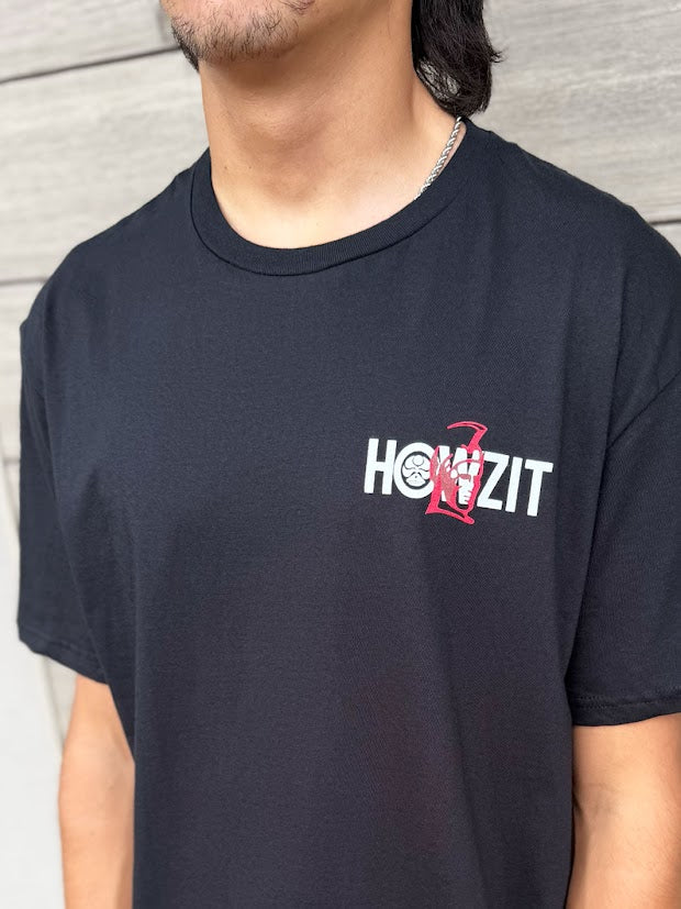 HIC HOWZIT PLATE TEE - BLACK