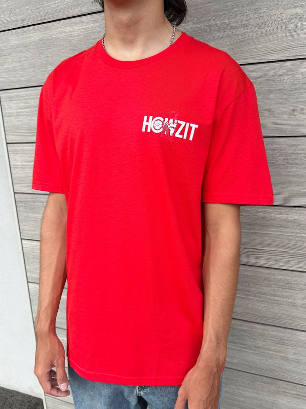 HIC HOWZIT PLATE TEE - RED