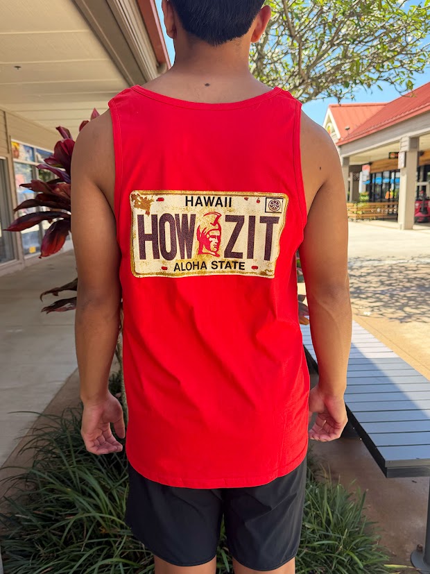 HIC HOWZIT PLATE TANK - RED