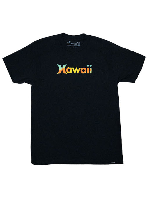 HURLEY HAWAII FILL TEE - BLACK  (001)