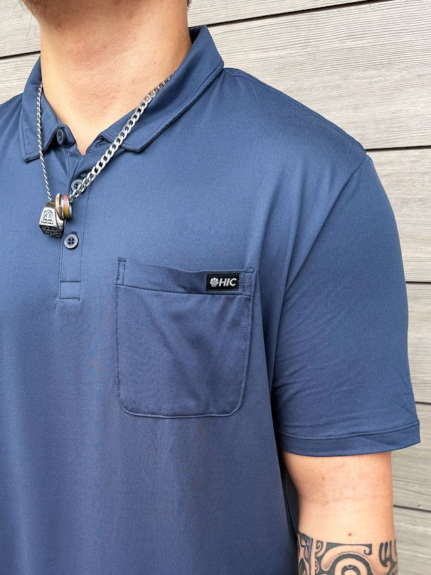 HIC PEBBLE POLO - NAVY