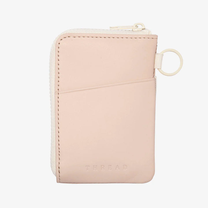 THREAD OFF WHITE ZIPPER WALLET