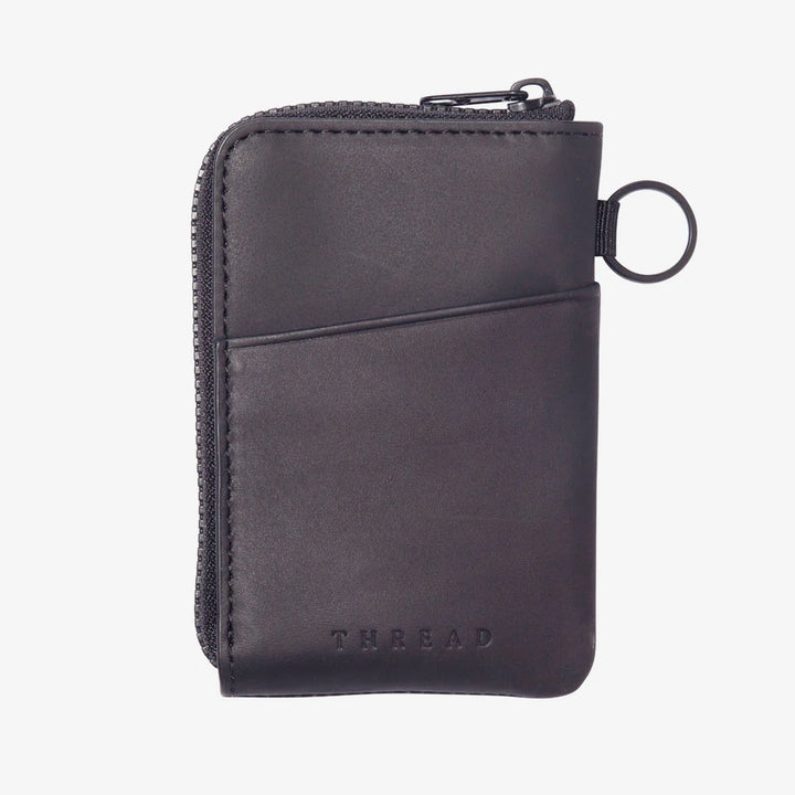 THREAD BLACK ZIPPER WALLET