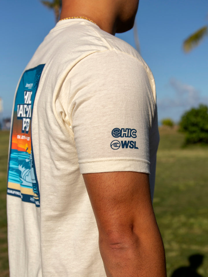 HIC HALEIWA PRO 2025 TEE - NATURAL