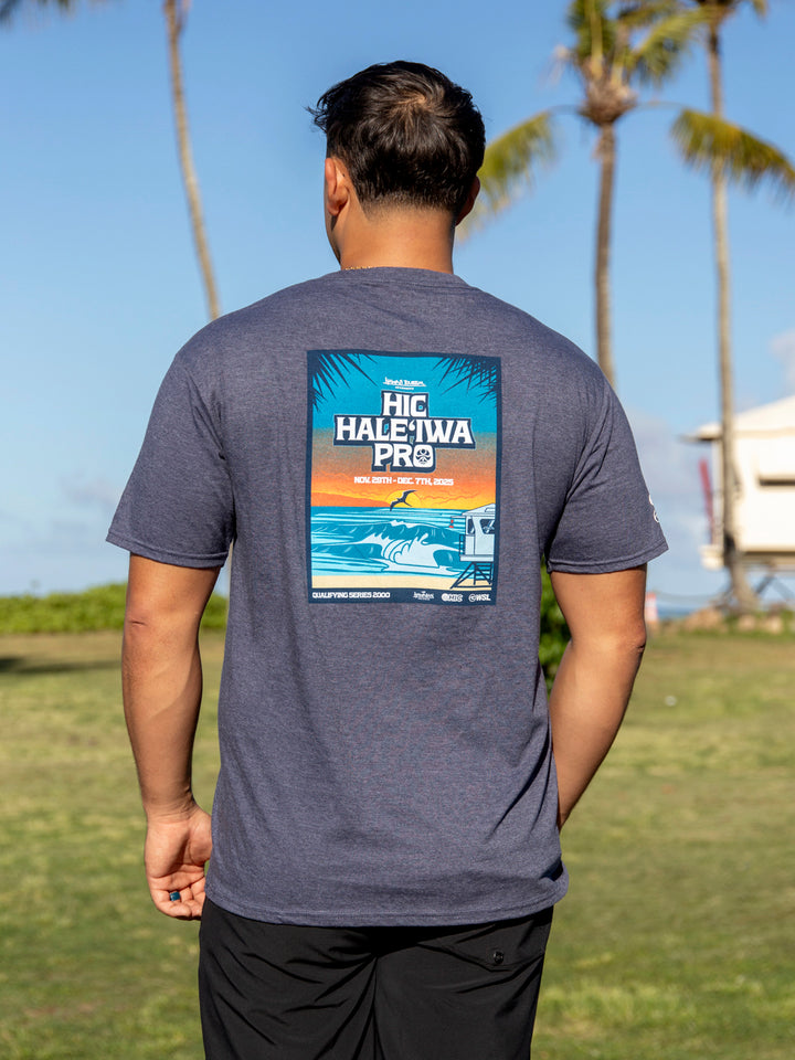 HIC HALEIWA PRO 2025 TEE - NAVY HEATHER