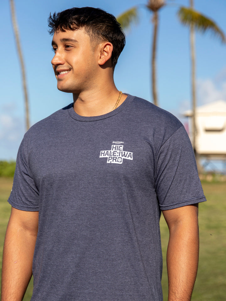 HIC HALEIWA PRO 2025 TEE - NAVY HEATHER