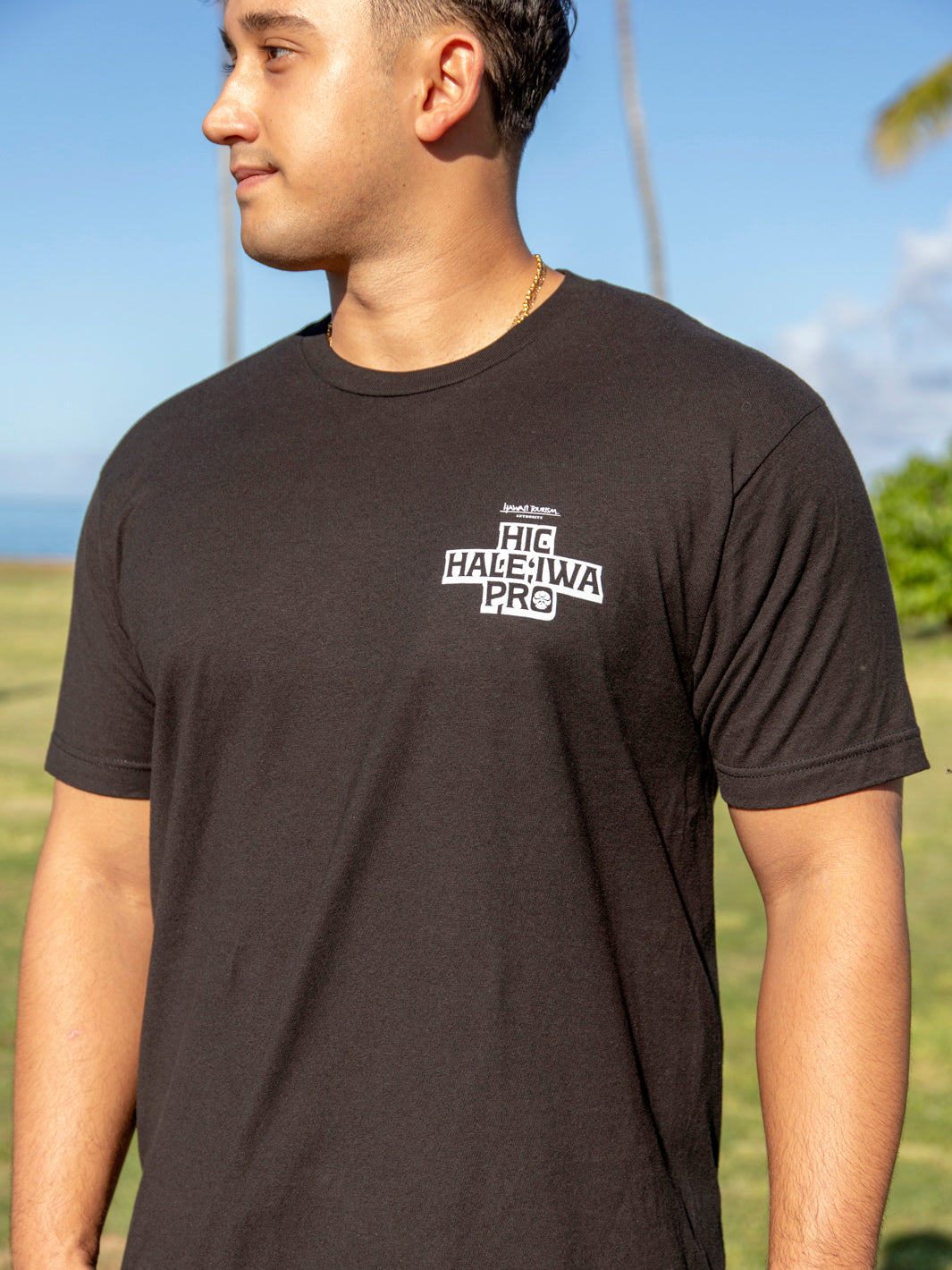 HIC HALEIWA PRO 2025 TEE - BLACK – Hawaiian Island Creations