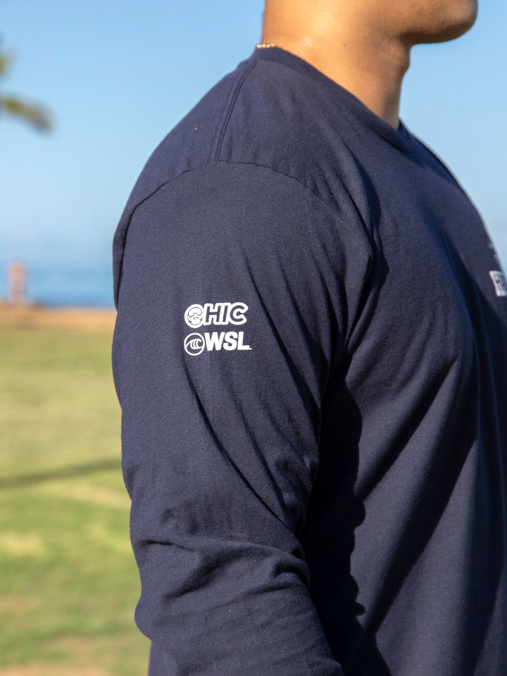 HIC HALEIWA PRO 2025 LONG SLEEVE TEE - NAVY
