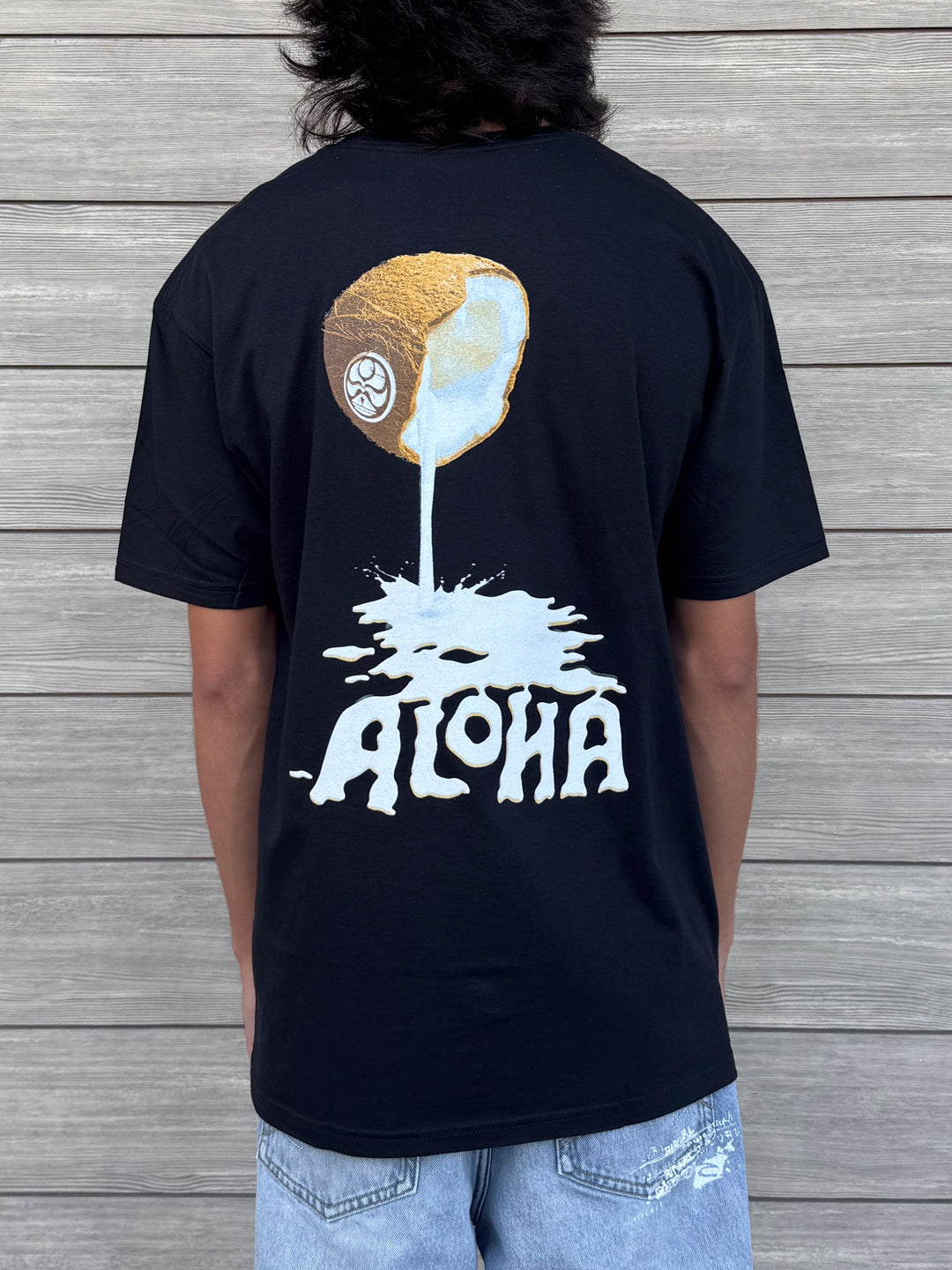 HIC COCONUT ALOHA BIG BRADDAH TEE - BLACK