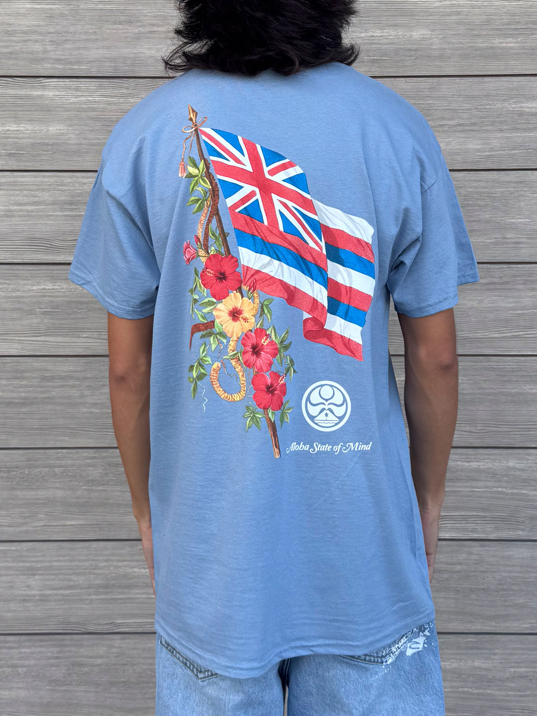 HIC KA HAE HAWAII BIG BRADDAH TEE - STONE BLUE