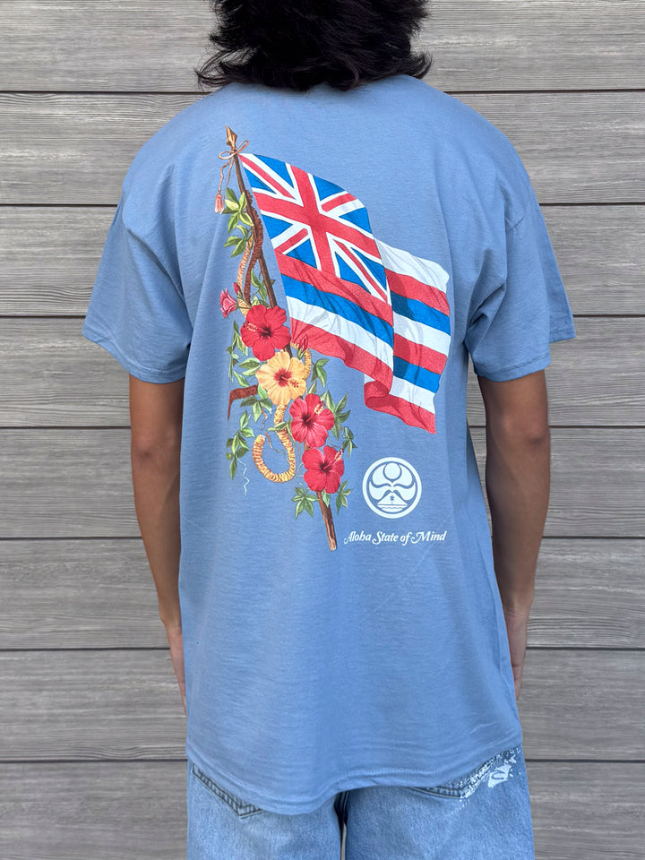 HIC KA HAE HAWAII TEE - STONE BLUE