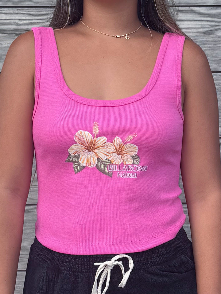BILLABONG TAKE A SECOND HI WOMENS TANK TOP - GUAVA