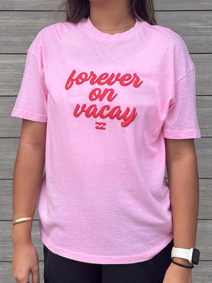 BILLABONG ALOHA ON VACATION HAWAIII WOMENS TEE - GUAVA (GUA)
