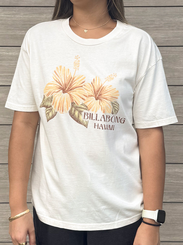 BILLABONG TAKE A SECOND HI WOMENS TEE - WHITE (SCS1)