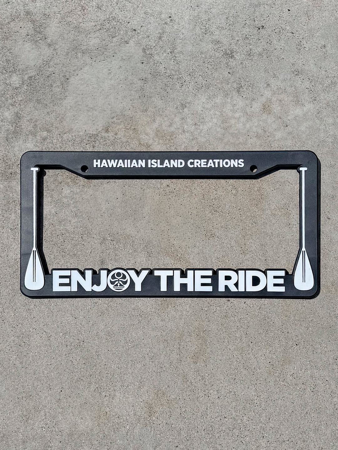 HIC PADDLE ENJOY THE RIDE LICENSE PLATE FRAME