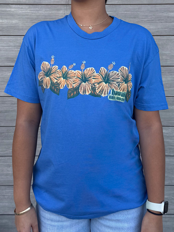 BILLABONG HELLO SUNDOWN HAWAII WOMENS TEE - TRUE BLUE (TRB1)