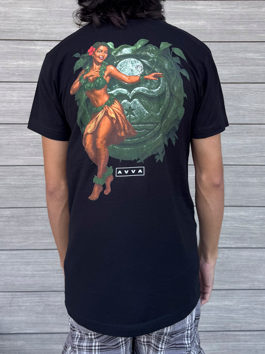AVVA X HIC AUANA TEE - BLACK