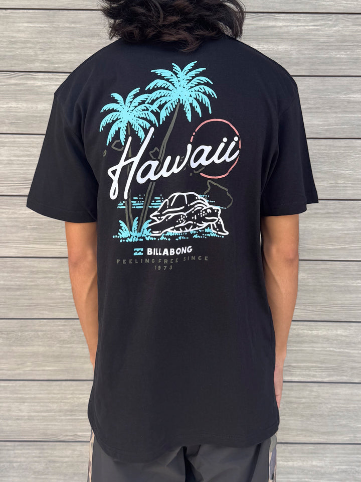 BILLABONG SURF TOUR HI BASIC TEE - BLACK