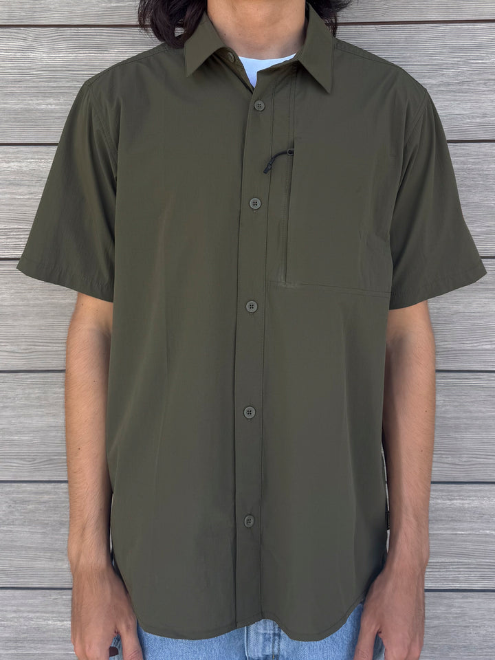 FLORENCE MARINE X AIRTEX EXPEDITION POLO SHIRT - OLIVE DRAB GREEN